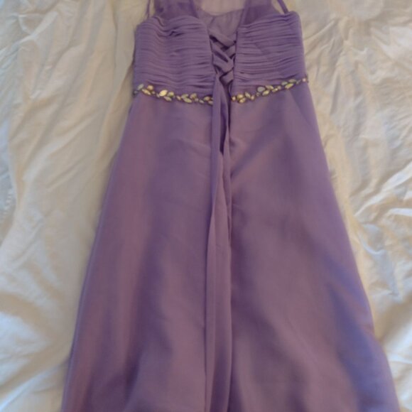 Cinderella Couture Purple Rhindstone Dress - Picture 3 of 4